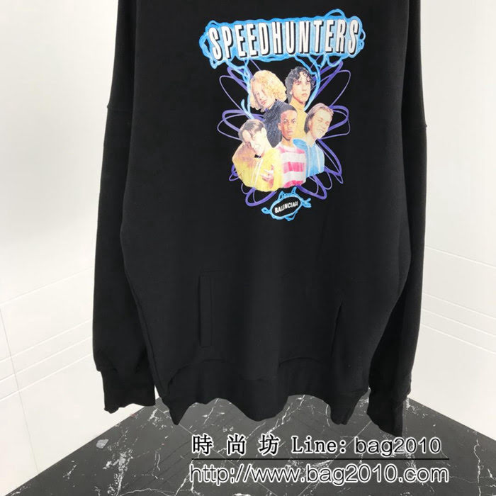 BALENCIAGA巴黎世家 18秋冬巴黎秀款 OS大版型 樂隊衛衣 情侶款 ydi1631